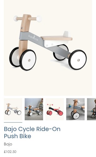 Wooden bajo balance bike - wooden,
