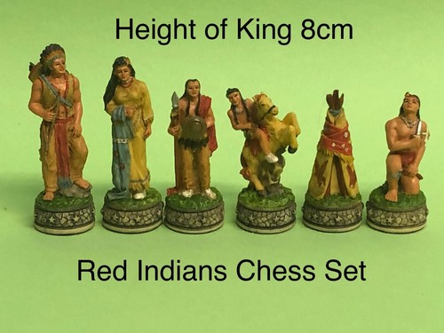 Red indians chess - indians, latex