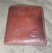 The Bridge Genuine Italian Leather Tri Fold Wallet. Vintage Good Condition.