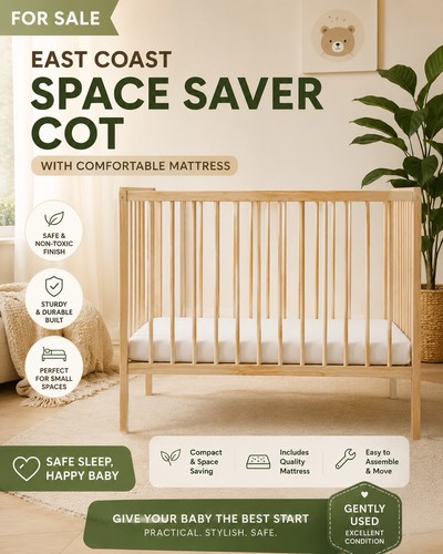 Baby cot with mattress - baby,