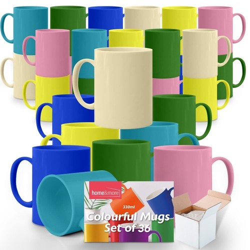 Multi coloured mugs - 12-36,