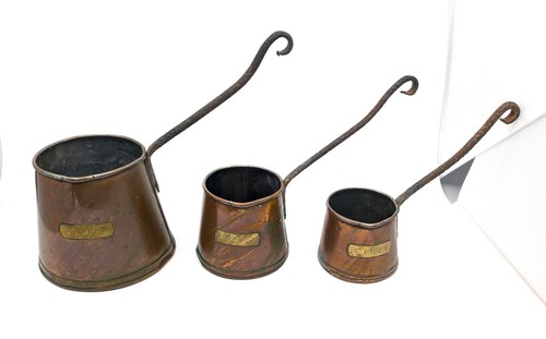 Antique set copper cider - 3,