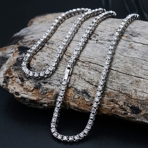 Tennis chain 5mm 4mm 50cm - 5mm, 45-50cm