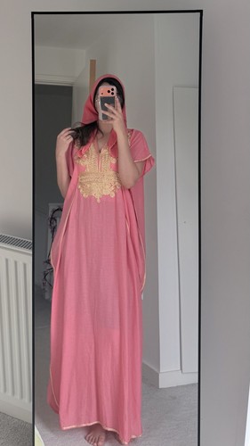 Moroccan gandoura pink - moroccan,
