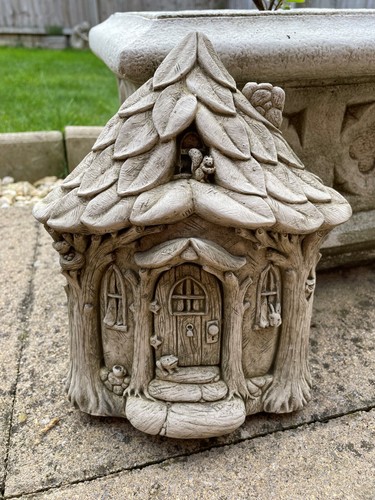 Fairy house stone - house, statue