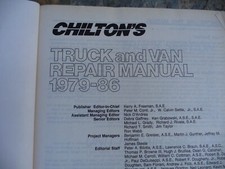 CHILTON'S REPAIR MANUAL TRUCK