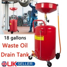 80L Waste Oil Drainer Tank Portable Garage Drain Drainer Extra Large Container