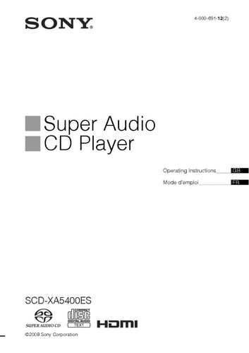 Sony scd xa5400es super - sony, scd-xa5400es