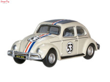 Oxford Diecast VW Beetle Pearl White (Herbie) 1:76