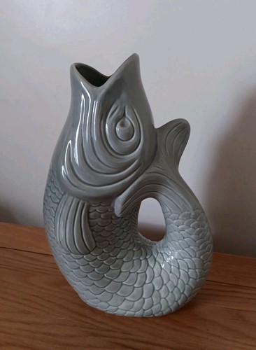 Vintage gurgle fish vase - gurgle,