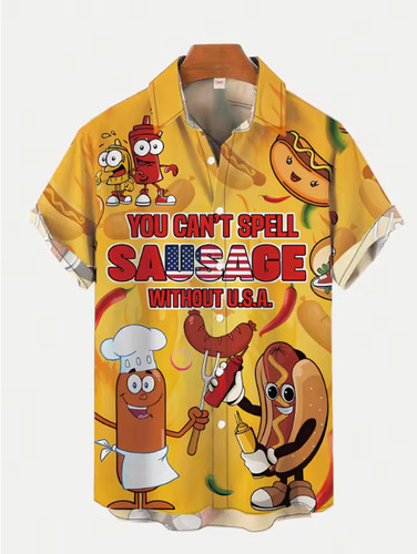 Mens button down shirts funny - button,