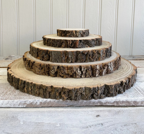 Natural wood log - natural, slice