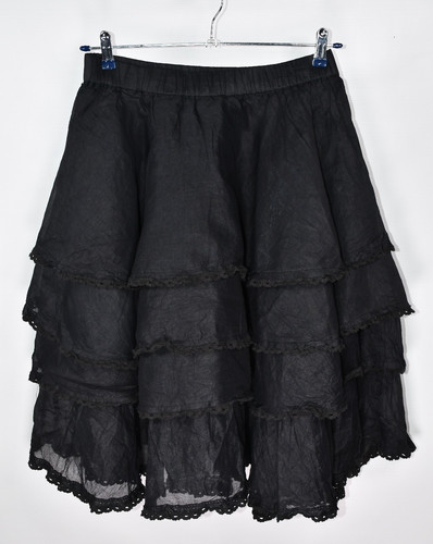 Ewa walla ruffle - black, skirt