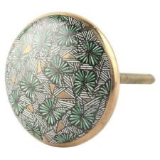 Set of 10 Green Butterfly Swarm Ceramic Drawer Cabinet Knobs Wardrobe Pulls