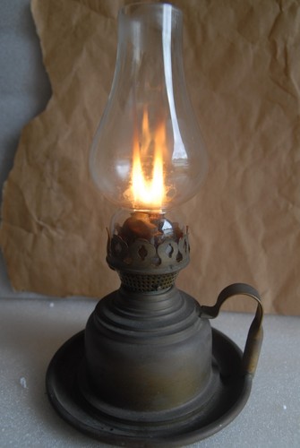 Antique veritas oil lamp - antique,
