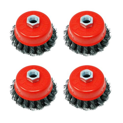 Twist knot wire wheel cup - wire,