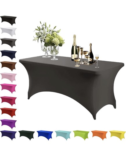Grey spandex tablecloths - spandex, tablecloths,6ft