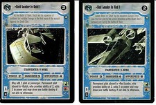 STAR WARS CCG  RED LEADER IN RED 1 AND GOLD LEADER IN GOLD 1