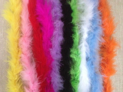 Fur trim fluffy feather - 2,