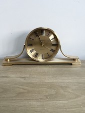 Mark And Spencer Napoleon Mantel Clock, Golden Metal