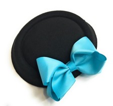 Big Bow Pillbox Wedding Hat