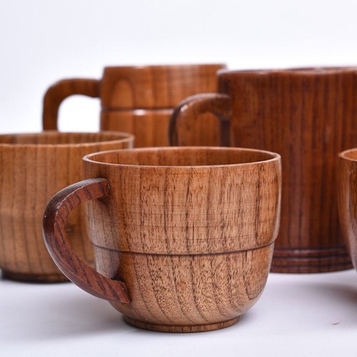 Wooden wood cup primitive - wooden,