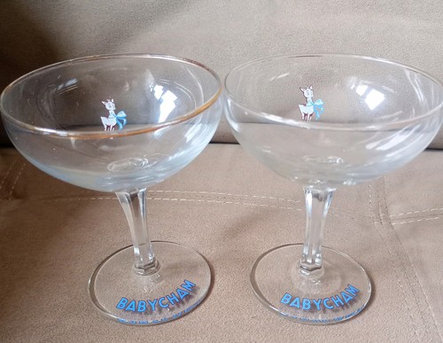 Pair 1950s babycham - pair, vintage
