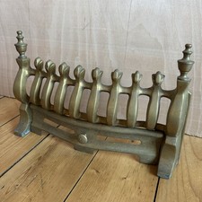 Vintage Brass Fireplace Grate