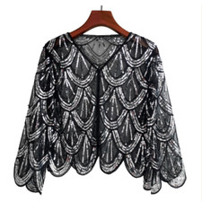 Lady Sequin Cropped Cardigan