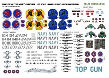 1:72 Decals for "Top Movie"