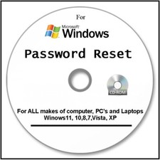 Password Forgotten? Windows XP, 7, 8,10,11 on Bootable CD Full instructions