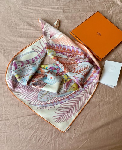 Hermes plumes fete - fete, silk