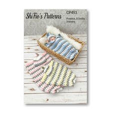 Crochet Pattern for Baby Cocoon and Matching Hat, CP493
