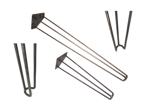 Footed detail hairpin legs - detail,