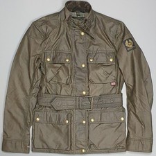 Belstaff Womens Brown Wax Roadmaster Jacket Size IT 38 - UK 6