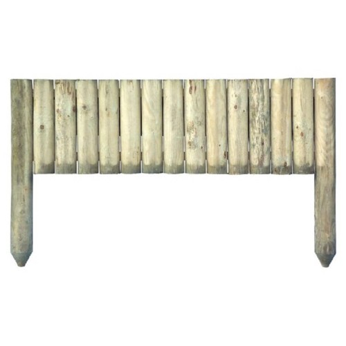 Wooden log roll border edging - log,