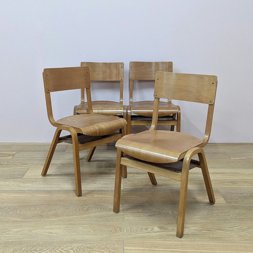 Set four 1970s - four, plywood