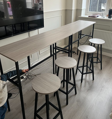Breakfast bar table set - bar,