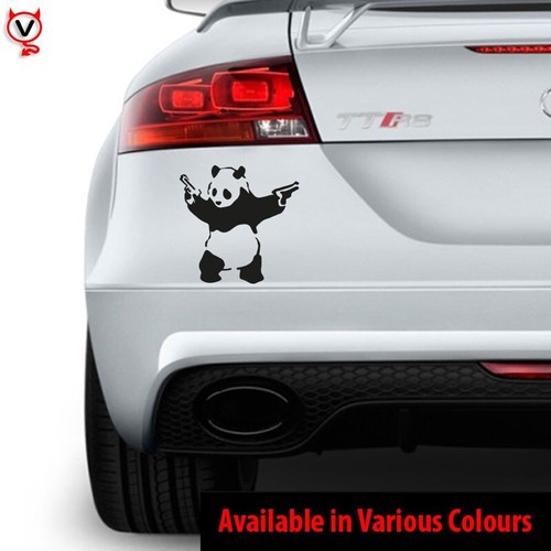 Banksy panda guns funny - banksy,