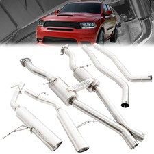 Megan Drift Spec Catback Dual Exhaust System For 14+ Dodge Durango V6 V8 AWD RWD