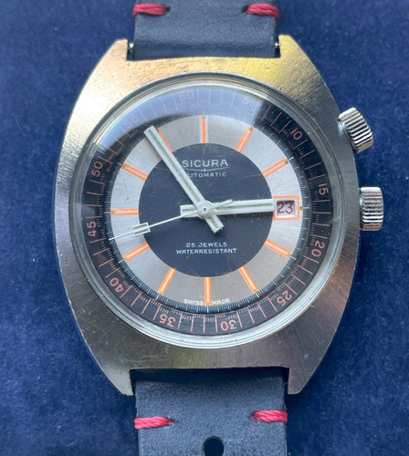 Vintage sicura automatic diver - sicura,