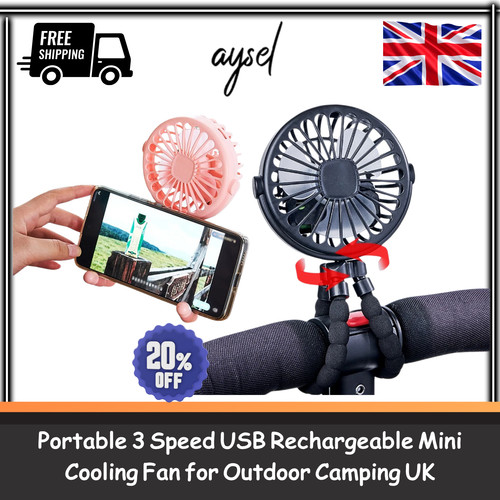 Portable fan clip - clip, on