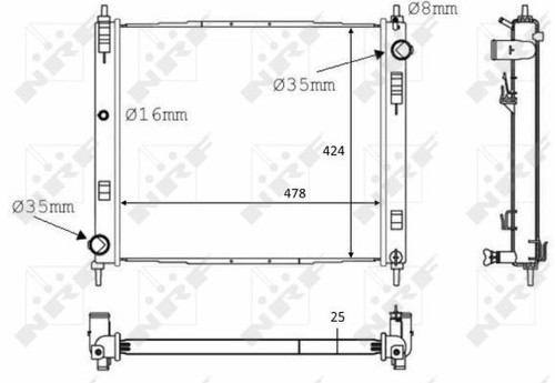 Radiator aim fits - radiator,