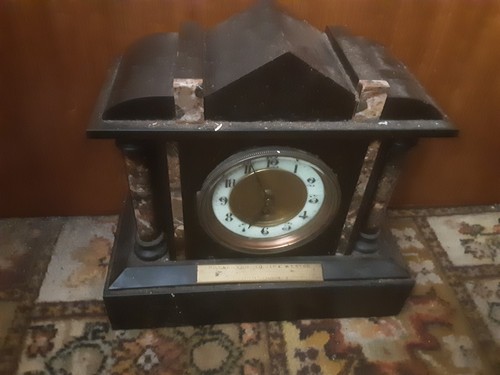 Antique black slate - , /