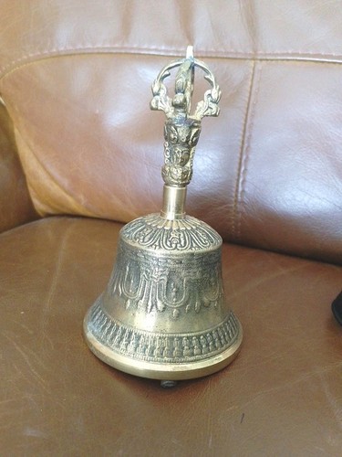 Vintage brass tibetan - brass, buddhist