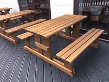 Commercial grade walk-in picnic table / pub bench