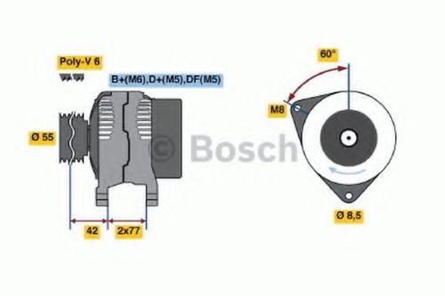 Alternator bosch factory - alternator,