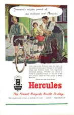 HERCULES 'The Finest Bicycle Built Today' ADVERT Vintage 1949 Print Ad 686/05
