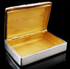 Sterling Silver Snuff Box, W H