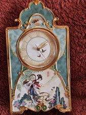 Bradford Exchange Heirloom Mantel Clock "Pao Chai" Ltd Edition H24cm X  W13cm